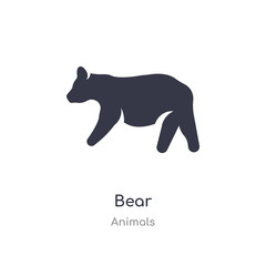 bear icon. isolated bear icon vector illustration from animals collection. editable sing symbol can be use for web site and mobile app