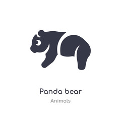 panda bear icon. isolated panda bear icon vector illustration from animals collection. editable sing symbol can be use for web site and mobile app