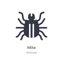 mite icon. isolated mite icon vector illustration from animals collection. editable sing symbol can be use for web site and mobile app