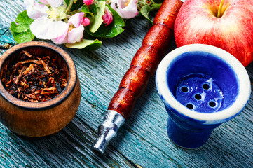 Hookah with apple tobacco