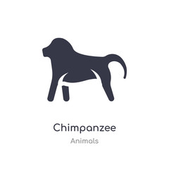chimpanzee icon. isolated chimpanzee icon vector illustration from animals collection. editable sing symbol can be use for web site and mobile app