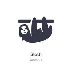 sloth icon. isolated sloth icon vector illustration from animals collection. editable sing symbol can be use for web site and mobile app
