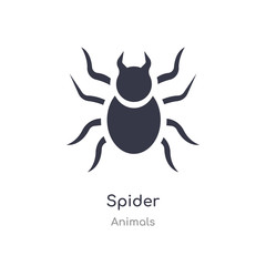 spider icon. isolated spider icon vector illustration from animals collection. editable sing symbol can be use for web site and mobile app