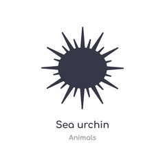 sea urchin icon. isolated sea urchin icon vector illustration from animals collection. editable sing symbol can be use for web site and mobile app