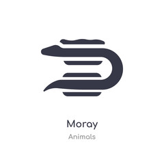 moray icon. isolated moray icon vector illustration from animals collection. editable sing symbol can be use for web site and mobile app