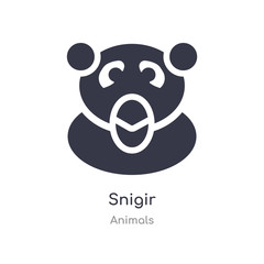 snigir icon. isolated snigir icon vector illustration from animals collection. editable sing symbol can be use for web site and mobile app