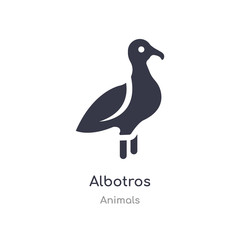 albotros icon. isolated albotros icon vector illustration from animals collection. editable sing symbol can be use for web site and mobile app