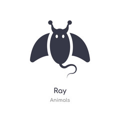 Fototapeta premium ray icon. isolated ray icon vector illustration from animals collection. editable sing symbol can be use for web site and mobile app