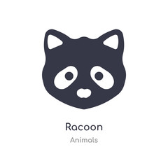 racoon icon. isolated racoon icon vector illustration from animals collection. editable sing symbol can be use for web site and mobile app