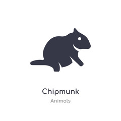 chipmunk icon. isolated chipmunk icon vector illustration from animals collection. editable sing symbol can be use for web site and mobile app