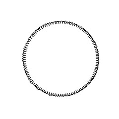 hand drawn minimal frame with space for text