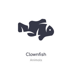 clownfish icon. isolated clownfish icon vector illustration from animals collection. editable sing symbol can be use for web site and mobile app