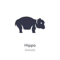 hippo icon. isolated hippo icon vector illustration from animals collection. editable sing symbol can be use for web site and mobile app