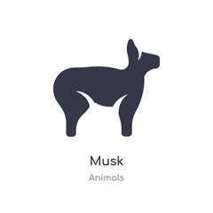 musk icon. isolated musk icon vector illustration from animals collection. editable sing symbol can be use for web site and mobile app