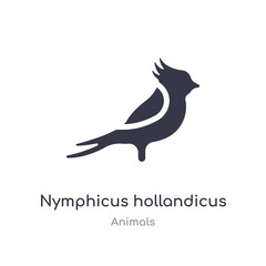 nymphicus hollandicus icon. isolated nymphicus hollandicus icon vector illustration from animals collection. editable sing symbol can be use for web site and mobile app