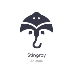 stingray icon. isolated stingray icon vector illustration from animals collection. editable sing symbol can be use for web site and mobile app