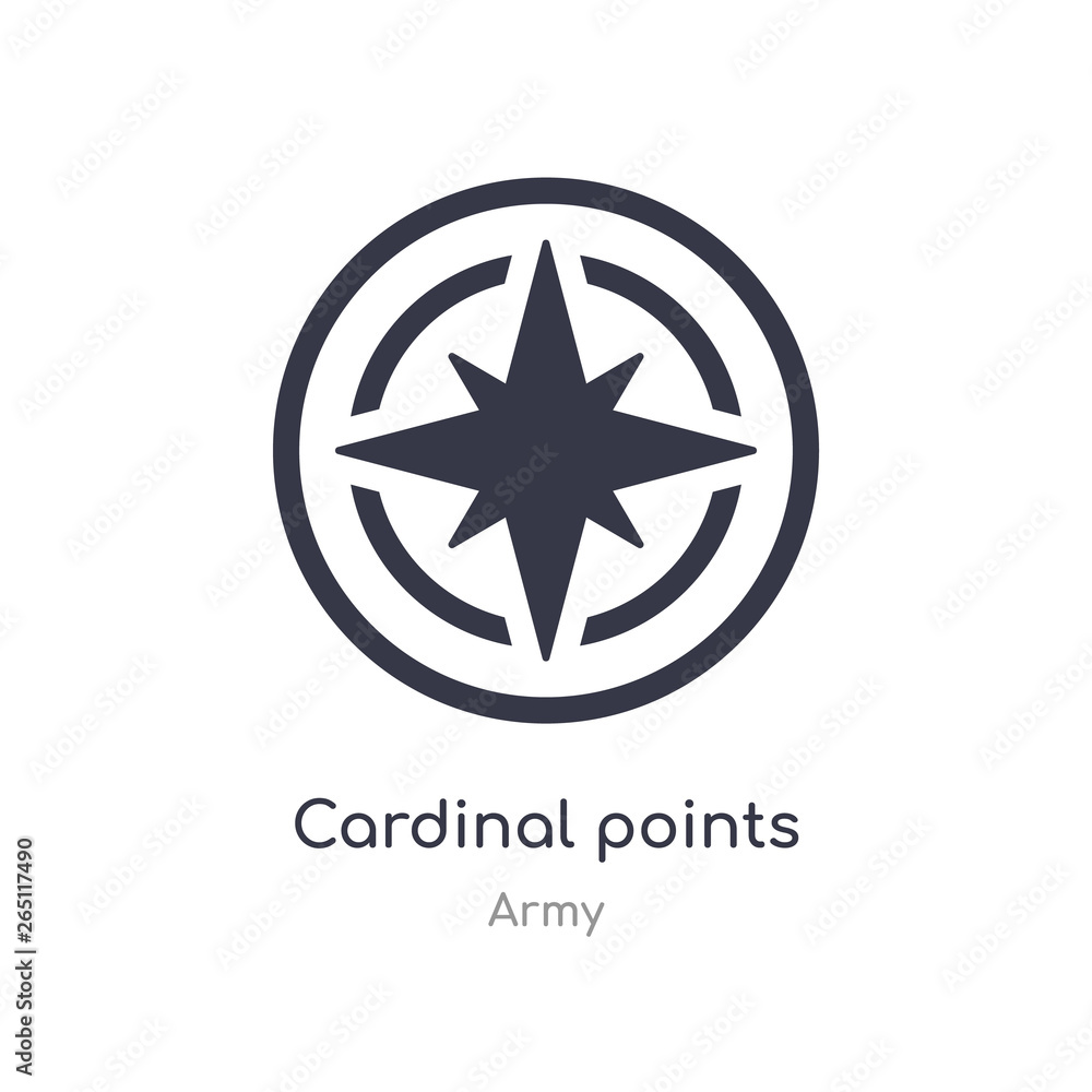 Poster cardinal points on winds star icon. isolated cardinal points on winds star icon vector illustration 