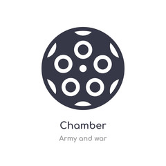 chamber icon. isolated chamber icon vector illustration from army and war collection. editable sing symbol can be use for web site and mobile app
