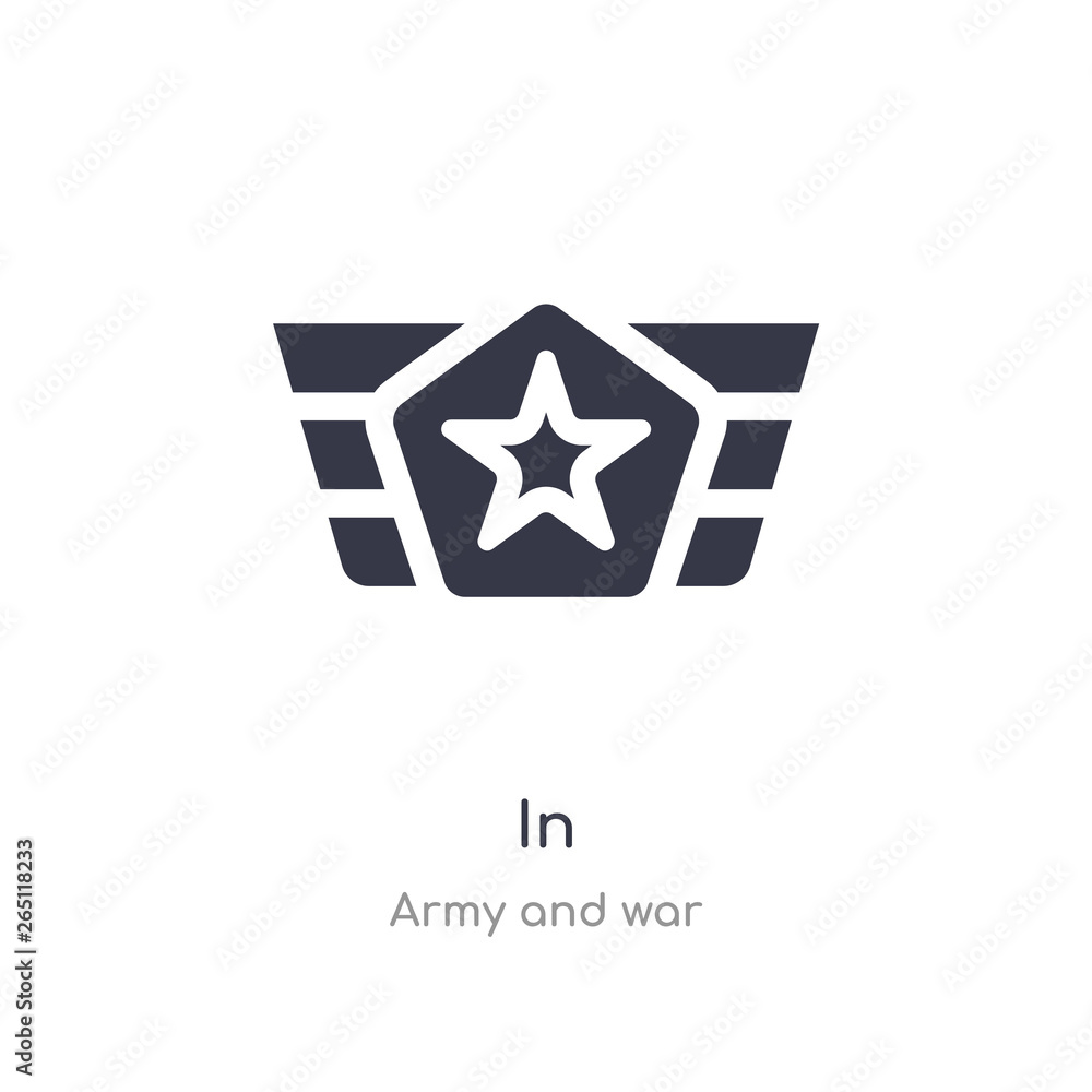 Poster in icon. isolated in icon vector illustration from army and war collection. editable sing symbol can