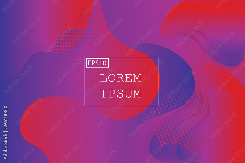 Wall mural liquid shape color abstract background design. fluid vector gradient design for banner, post.vector