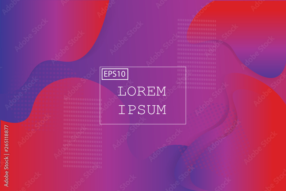 Wall mural liquid shape color abstract background design. fluid vector gradient design for banner, post.vector