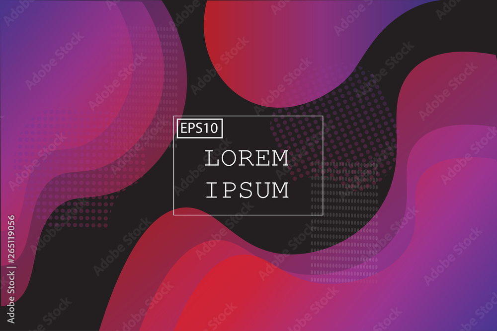 Wall mural liquid shape color abstract background design. fluid vector gradient design for banner, post.vector