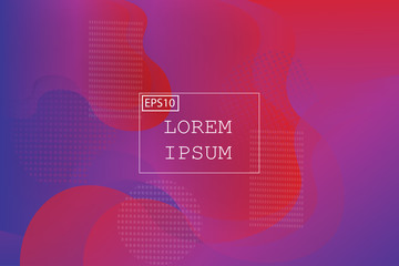 Liquid shape color abstract background design. Fluid vector gradient design for banner, post.vector