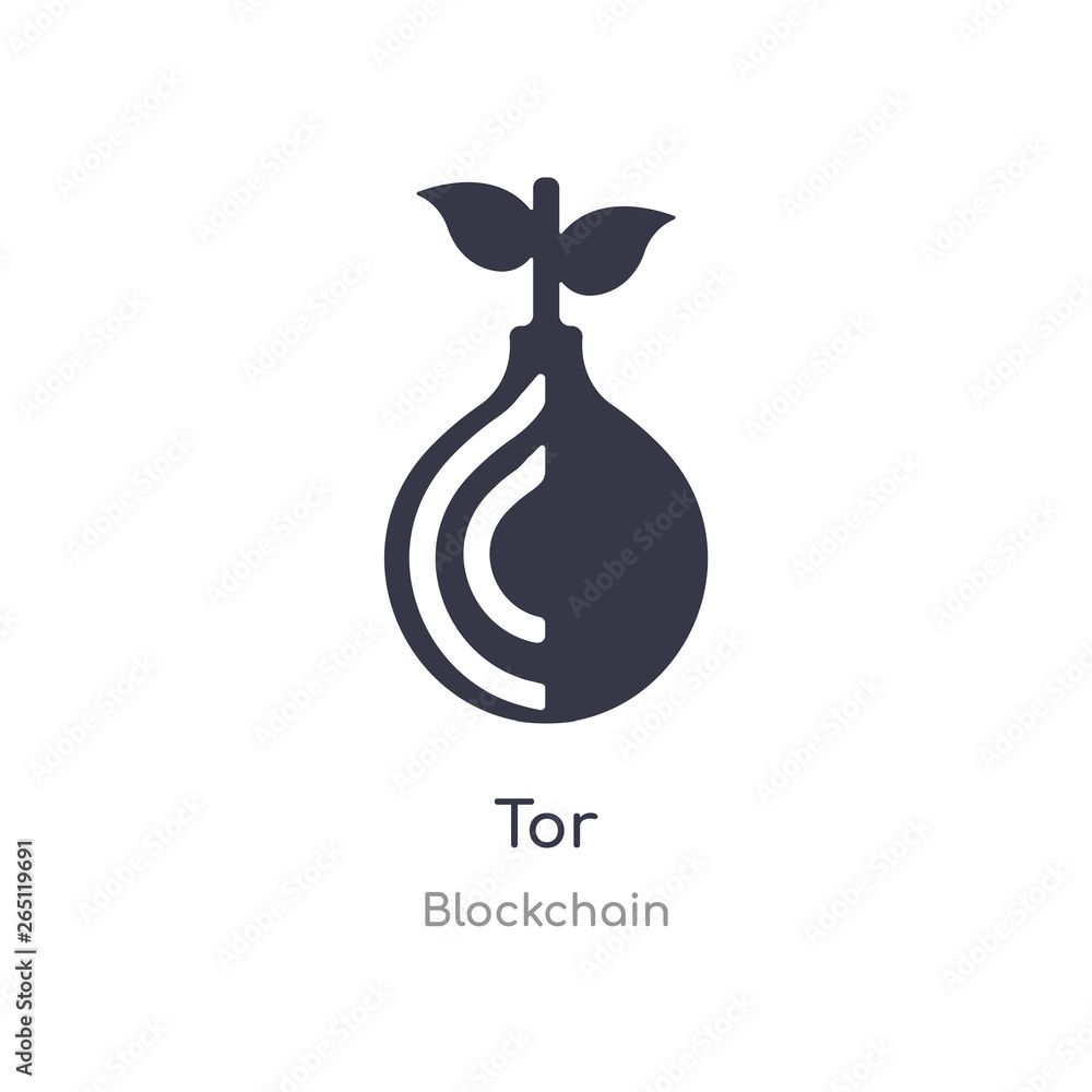 Poster tor icon. isolated tor icon vector illustration from blockchain collection. editable sing symbol can