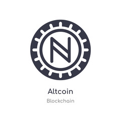 altcoin icon. isolated altcoin icon vector illustration from blockchain collection. editable sing symbol can be use for web site and mobile app