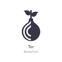 tor icon. isolated tor icon vector illustration from blockchain collection. editable sing symbol can be use for web site and mobile app © zaurrahimov