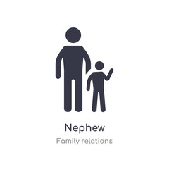 nephew icon. isolated nephew icon vector illustration from family relations collection. editable sing symbol can be use for web site and mobile app