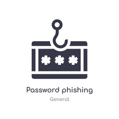 password phishing icon. isolated password phishing icon vector illustration from general collection. editable sing symbol can be use for web site and mobile app