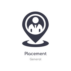 placement icon. isolated placement icon vector illustration from general collection. editable sing symbol can be use for web site and mobile app