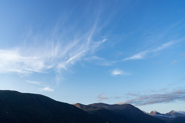 Fototapeta premium Abendlicht in Andalsnes und dem Isfjord