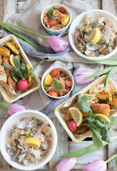 春の彩り弁当