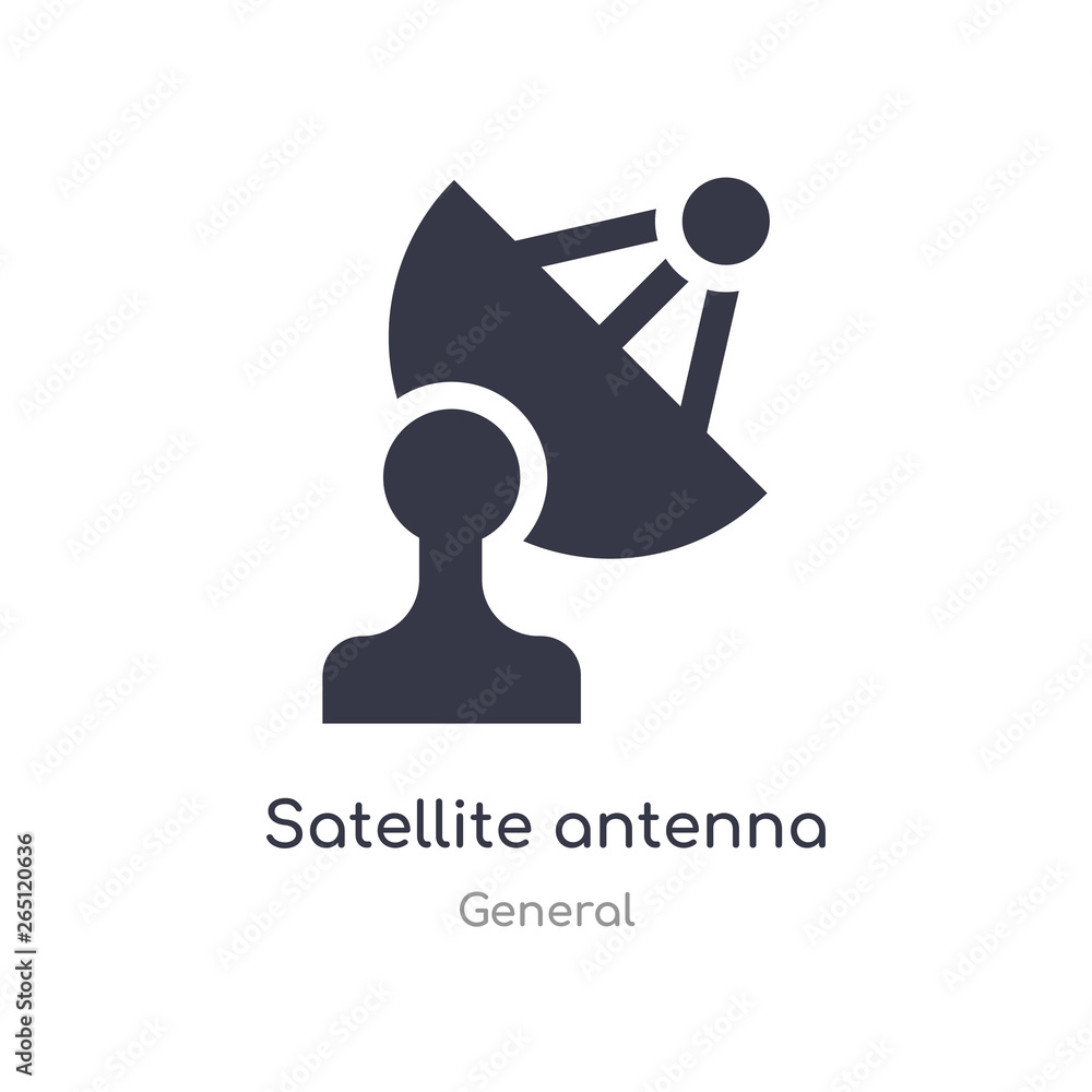 Poster satellite antenna icon. isolated satellite antenna icon vector illustration from general collection.