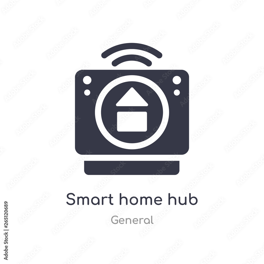 Poster smart home hub icon. isolated smart home hub icon vector illustration from general collection. edita