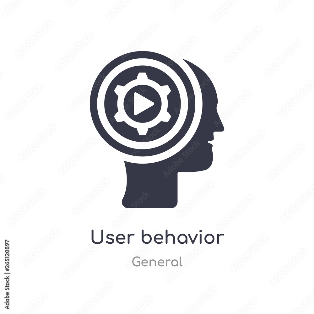 Poster user behavior icon. isolated user behavior icon vector illustration from general collection. editabl