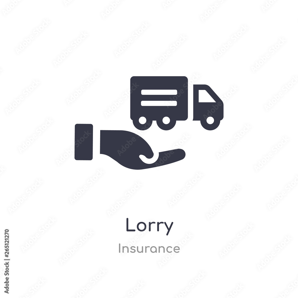 Poster lorry icon. isolated lorry icon vector illustration from insurance collection. editable sing symbol 