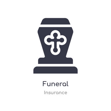 funeral icon. isolated funeral icon vector illustration from insurance collection. editable sing symbol can be use for web site and mobile app