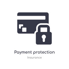 payment protection icon. isolated payment protection icon vector illustration from insurance collection. editable sing symbol can be use for web site and mobile app