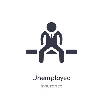 Unemployed Icon. Isolated Unemployed Icon Vector Illustration From Insurance Collection. Editable Sing Symbol Can Be Use For Web Site And Mobile App