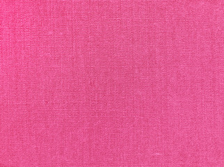 Textured  background of pink natural textile   