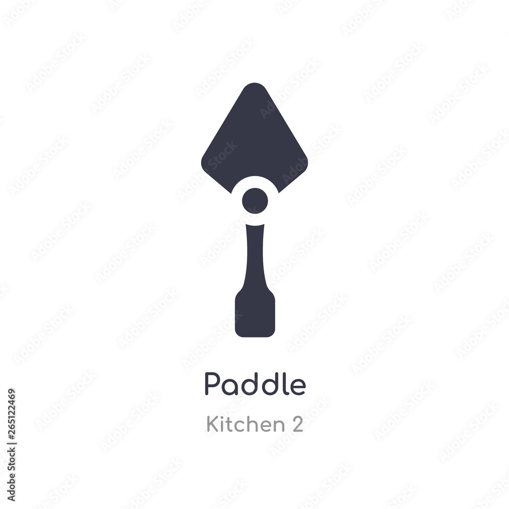 Poster paddle icon. isolated paddle icon vector illustration from kitchen 2 collection. editable sing symbo