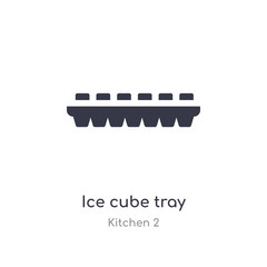 ice cube tray icon. isolated ice cube tray icon vector illustration from kitchen 2 collection. editable sing symbol can be use for web site and mobile app