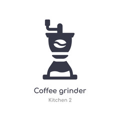 coffee grinder icon. isolated coffee grinder icon vector illustration from kitchen 2 collection. editable sing symbol can be use for web site and mobile app