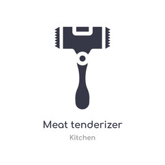 meat tenderizer icon. isolated meat tenderizer icon vector illustration from kitchen collection. editable sing symbol can be use for web site and mobile app