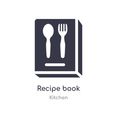 recipe book icon. isolated recipe book icon vector illustration from kitchen collection. editable sing symbol can be use for web site and mobile app