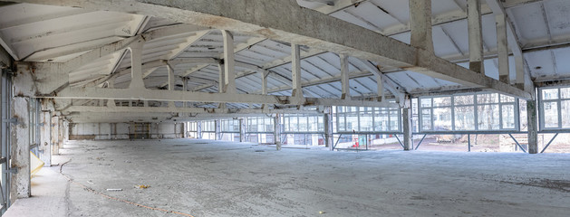 Abandoned industrial building