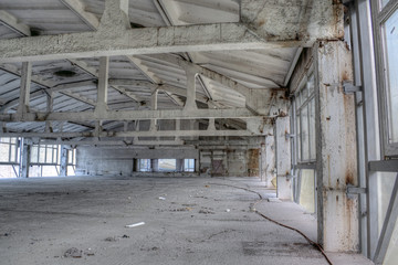 Abandoned industrial building